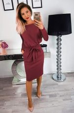 PRETTYGARDEN Women's Fashion Casual Long Sleeve Belted Party Bodycon Sheath Pencil Dress